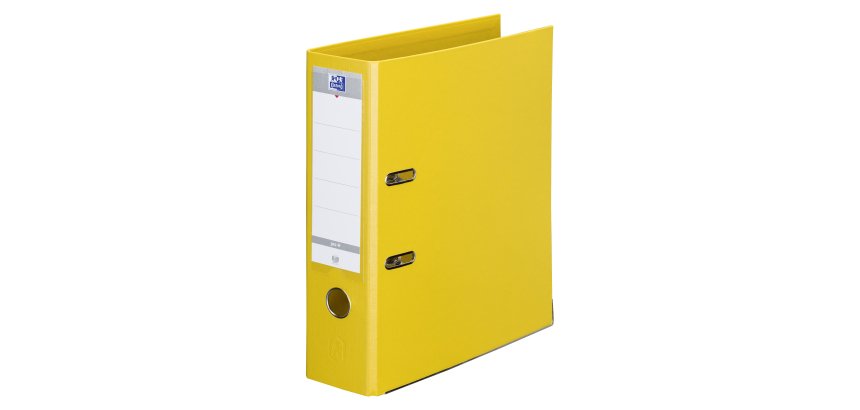 Classeurs à levier plastifiés Oxford couleurs variés - dos 8 cm 