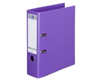 Classeur à levier Oxford plastique dos 8 cm A4 - lavande