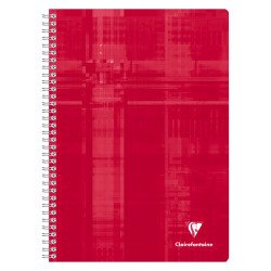 Cahier spirale Clairefontaine Metric A4 21 x 29,7 cm petits carreaux 180 pages