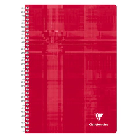 Cahier spirale Clairefontaine Metric A4 21 x 29,7 cm petits carreaux 180 pages