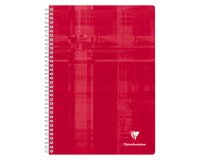 Schrift Clairefontaine spiraal 21 x 29,7 cm geassorteerde kleuren - geruit 5 x 5 - 180 pagina's 