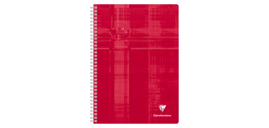 Cahier spirales Clairefontaine Metric - A4 21 x 29,7 cm - grands carreaux - 180 pages
