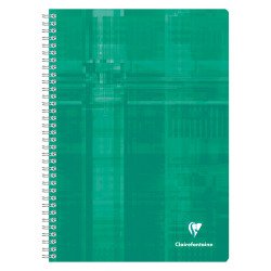 Cahiers métric A4 spirale 180 pages 5 x 5 Clairefontaine - lot de 10 dont 3 gratuits