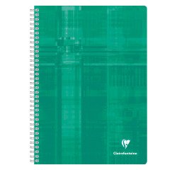 Cahiers métric A4 spirale 180 pages 5 x 5 Clairefontaine - lot de 10 dont 3 gratuits