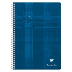 Cahier spirale Clairefontaine Metric A4 21 x 29,7 cm petits carreaux 180 pages