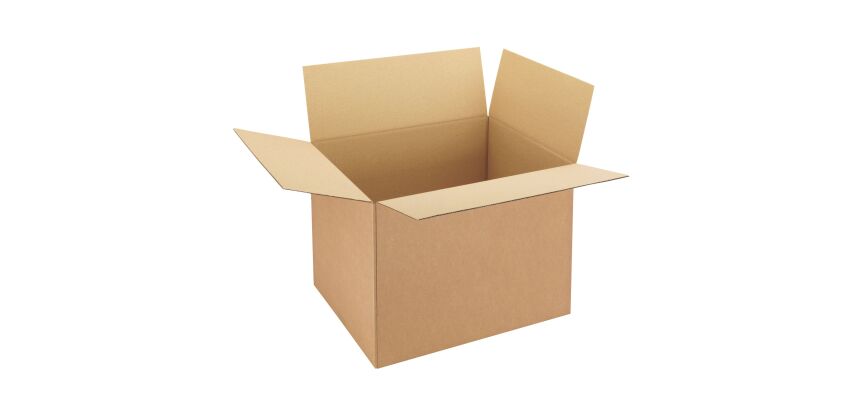Carton Caisse américaine kraft brun simple cannelure L 50 x l 40 x H 40 cm