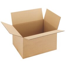 Carton Caisse américaine kraft brun simple cannelure L 54 x l 36 x H 32 cm