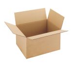 Caisse américaine kraft brun simple cannelure H 32 x L 36 x P 50 cm