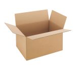 Caisse américaine kraft brun simple cannelure H 24 x L 31 x P 41 cm