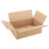 Carton Caisse américaine kraft brun simple cannelure L 60 x l 40 x H 20 cm