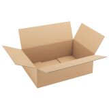 Carton Caisse américaine kraft brun simple cannelure L 60 x l 40 x H 20 cm