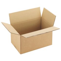 Carton Caisse américaine kraft brun double cannelure L 35 x l 22 x H 20 cm