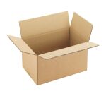 Caisse américaine kraft brun double cannelure H 20 x L 22 x P 35 cm