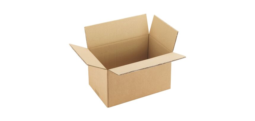 Caisse américaine kraft brun double cannelure H 20 x L 22 x P 35 cm