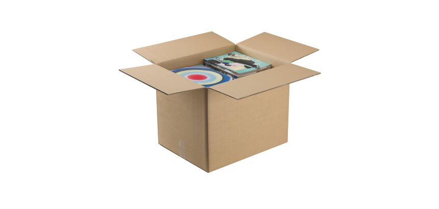 Carton Caisse américaine kraft brun double cannelure L 50 x l 40 x H 40 cm