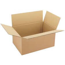 Carton Caisse américaine kraft brun double cannelure L 50 x l 40 x H 30 cm