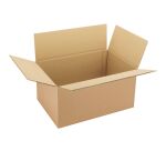 Caisse américaine kraft brun double cannelure H 30 x L 40 x P 50 cm