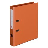 Geplastificeerde hefboommap oranje - rug 5 cm