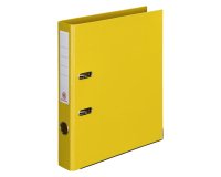 Classeur à levier cartonné Bruneau A4 - Dos 5 cm jaune