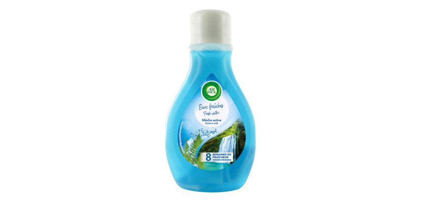 Lufterfrischer mit aktivierendem Docht Air Wick frisches Wasser – Flasche mit 375 ml.
