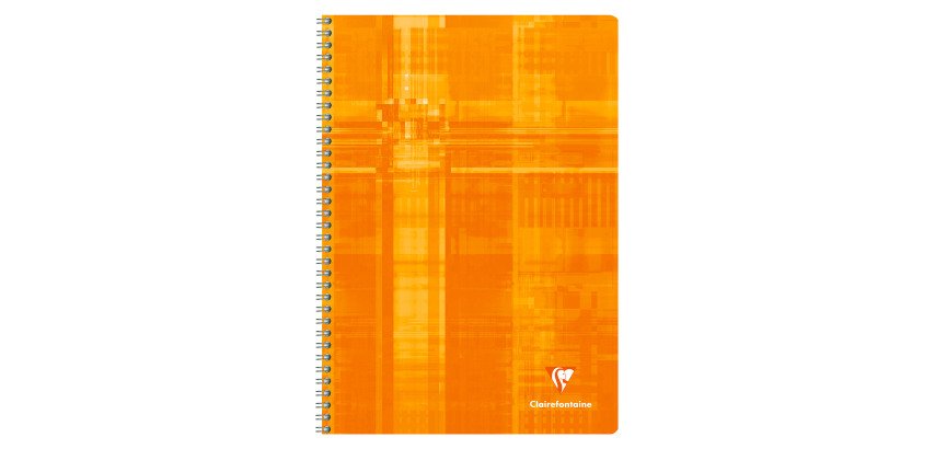 Schrift Clairefontaine spiraal  21 x 29,7 cm - geassorteerde kleuren - geruit 5 x 5 - 100 vellen