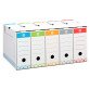 Pack 60 Cajas de archivo 10 cm + 10 contenedores para A4 Surtido
