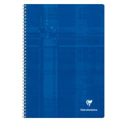 Cahier spirales Clairefontaine Metric - A4 21 x 29,7 cm - grands carreaux - 100 pages