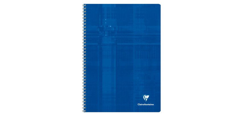 Cahier spirale Clairefontaine Metric A4 21 x 29,7 cm grands carreaux 100 pages