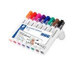 Rotulador de pizarra blanca borrable Staedtler Lumocolor Colors Punta de 2 mm - Pack de 8