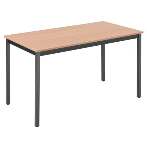 Mesa rectangular Haya 120 x 60 cm multiforma Budget patas antracita