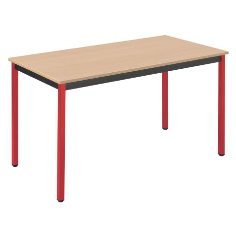 Table multi-usages plateau hêtre L 120 x P 60 cm - Classique