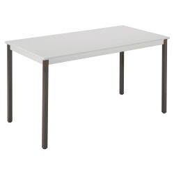 Table multi-usages plateau gris clair L 120 x P 60 cm - Classique