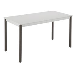 Mesa rectangular Gris claro 120 x 60 cm multiforma Budget