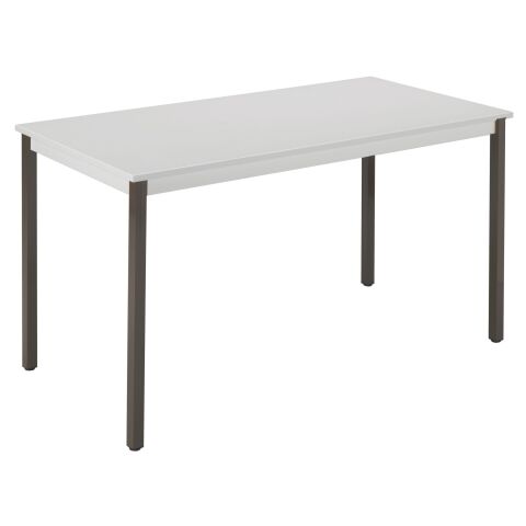 Mesa rectangular Gris claro 120 x 60 cm multiforma Budget patas negras