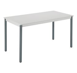 Mesa rectangular Gris claro 120 x 60 cm multiforma Budget