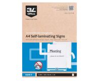 Packet, 10 adhesive plasticization sleeves