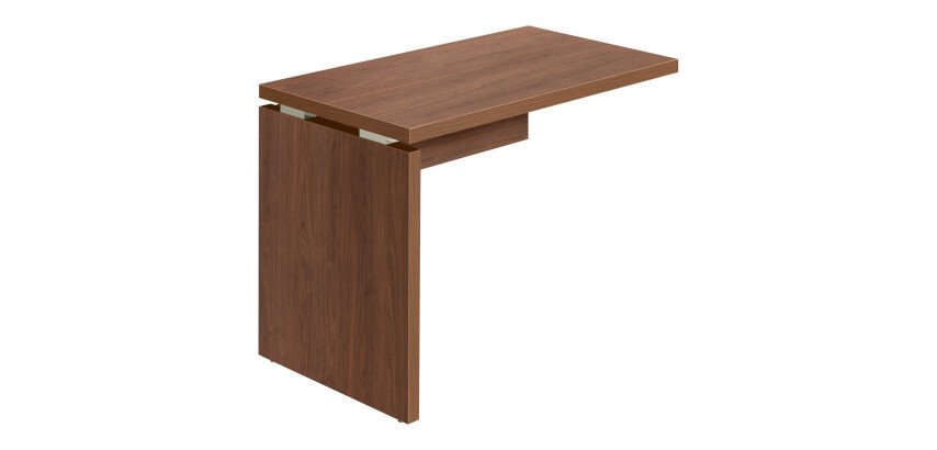 Retour suspendu L 100 x P 60 cm piétement plein bois - Milano