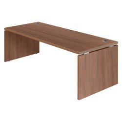 Straight desk Bruneau Shiny full wooden base.