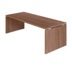 Bureau droit Direction Bruneau Shiny piètement plein bois