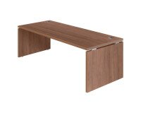 Straight desk Bruneau Shiny full wooden base.