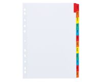 Jeu de 12 intercalaires mensuels bristol blanches - Maxiburo