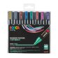 Marker Posca assorted metallic colours conical point 1.8 to 2.5 mm - Box of 8