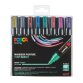 Marker Posca geassorteerde metallic kleuren kegelpunt 1,8 tot 2,5 mm - Doos van 8