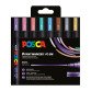 Marqueur Posca PC5M couleurs métallisées assorties pointe conique 1,8 à 2,5 mm - Etui de 8