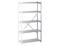 Rayonnages acier galvanisé élément suivant H 200 x L 106 x P 43 cm tôle d'acier galvanisé