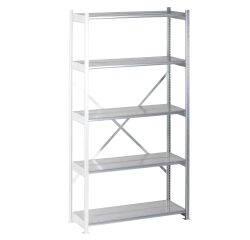 Rayonnages acier galvanisé élément suivant H 200 x L 106 x P 43 cm tôle d'acier galvanisé