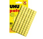Patafix Original UHU adhésif jaune repositionnable - étui de 80
