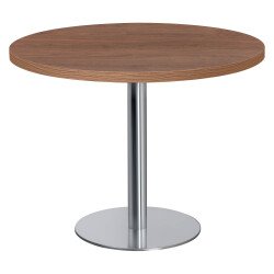 Table ronde diamètre 100cm Shiny pied chromé