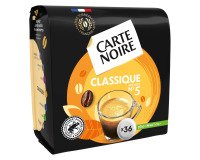 Pack 2 paquets de 36 dosettes Café Carte Noire Classique + 1 offert