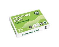 Recyceltes A4 weißes Papier 80 g Evercopy Plus - Paket mit 500 Blatt